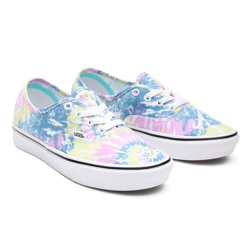 Vans Tie Dye ComfyCush Authentic Herr Lila/Vita - Vans Classics Butiker (BXOIV3652)